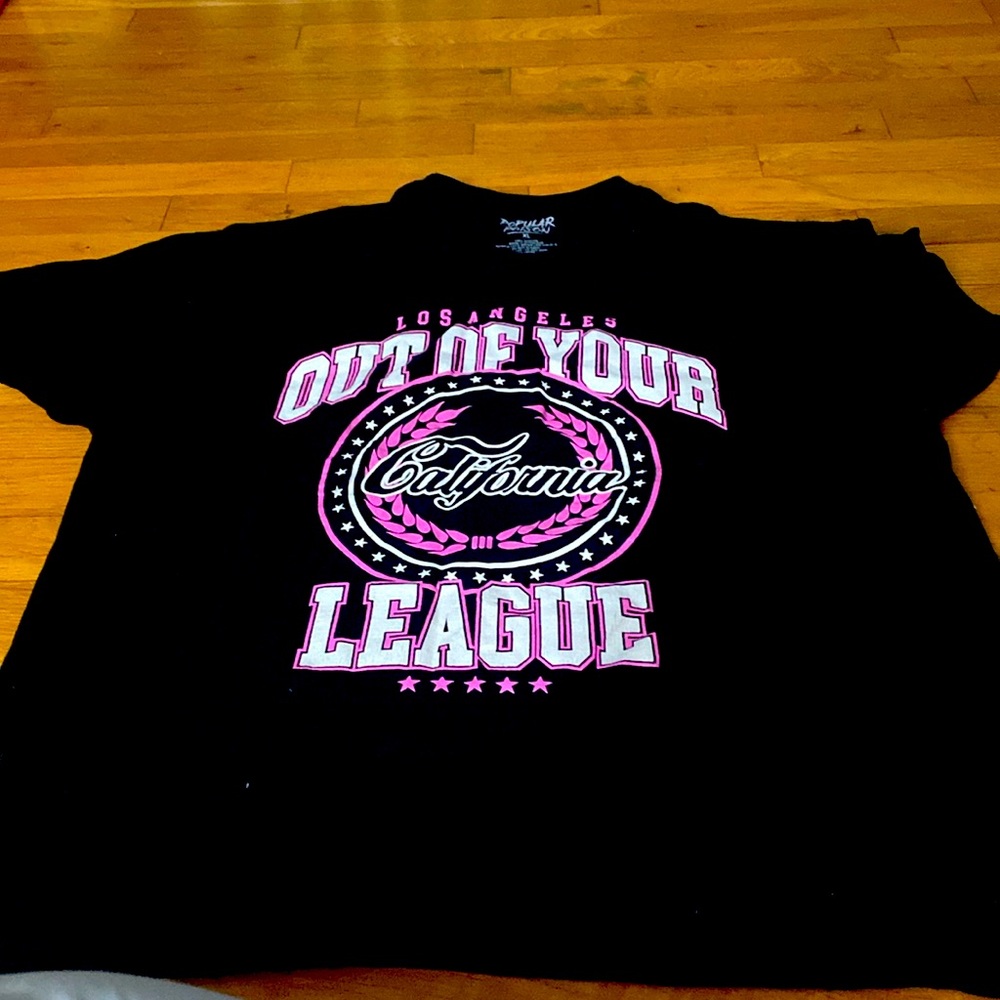 Black “out of your league” shirt from forever 21